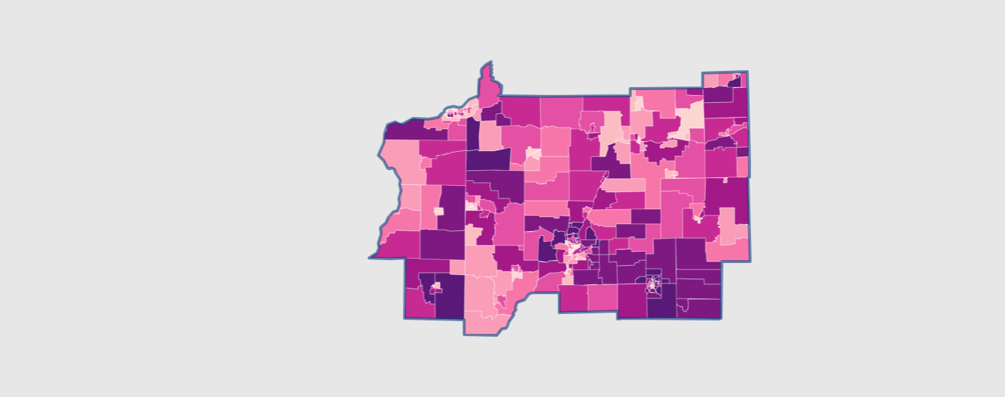 Map Of High School Graduation Rate In Illinois Region 2 Metopio